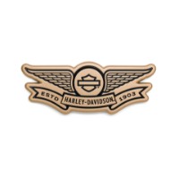 Harley-Davidson Gold Winged Bar & Shield Dekoratives Medaillon