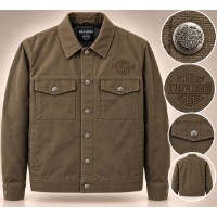 Harley-Davidson Herrenjacke Heritage Mechanics – 97416-26VM – Black Olive