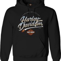 Harley-Davidson Dealer Shirt / Pullover Lübeck Holstentor Men Hoodie Chrome Attitude Schwarz 3001733    3XL