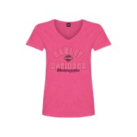 Harley-Davidson Dealer Shirts mit Backprint Lübeck Holstentor Sport LDS V-Neck Heliconia Damen 3001743