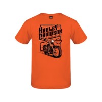 Harley-Davidson T-Shirt Vertical Drive Orange