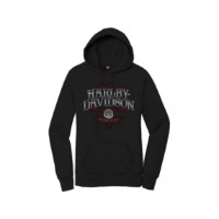  Harley-Davidson Dealer Shirts mit Backprint Lübeck Holstentor Damen Willie G Skull Swirl Ladies Schwarz 3001800