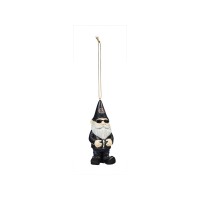 Harley-Davidson Male Gnome Ornament Mini Gartenzwerg Schwarz