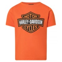 Harley-Davidson Kinder T-Shirt Bar & Shield orange Dealer Shirt 