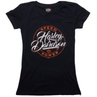 Harley-Davidson Dealer Shirts mit Backprint Lübeck Holstentor Wonder Damen 26195