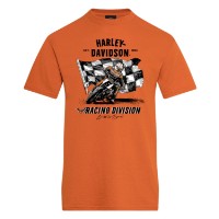 Harley-Davidson Carving Dealer-Shirt mit Lübeck Holstentor Backprint 40294924