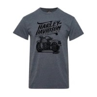 Harley-Davidson T-Shirt Nostalgia Dark Heather Dealer-Shirt Lübeck Holstentor Backprint 40294925