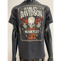 Harley-Davidson T-Shirt Down Face Schwarz