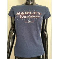 Harley-Davidson Damen T-Shirt Burst Blau