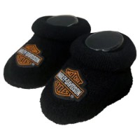 Harley-Davidson Babyschuhe / Stiefelsöckchen Bar & Shield schwarz