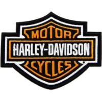 Harley-Davidson Patch Aufnäher Bar&Shield Orange Small 179663