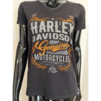 Harley-Davidson Damen T-Shirt Genuine Label Schwarz