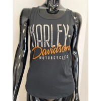 Harley-Davidson Damen Top Script Schwarz / 3001752