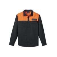 Harley-Davidson Stacked Bar & Shield Long Sleeve Shirt für Herren Color Block 96035-25VM