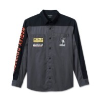 Harley-Davidson #1 Victory Shirt Colorblock Design Blackened Pearl