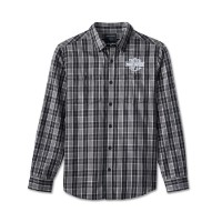 Harley-Davidson Screamin’ Eagle Plaid Shirt Schwarz