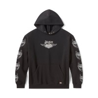 Harley-Davidson Dickies x H-D Winged Horseshoe Oversized Pullover-Hoodie - Black 96090-26VX
