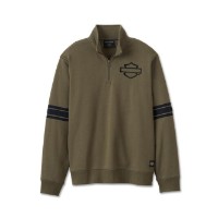Bar & Shield 1/4 Zip Fleece - Grape Leaf