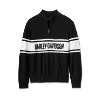 Harley-Davidson 1/4 Zip Sweater - Harley Black