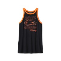 Harley-Davidson Damen Top Screamin’ Eagle Ribbed für Damen Schwarz