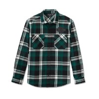 Bar & Shield Flannel Shirt - Plaid – Harley Black und Rainforest