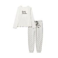Harley-Davidson Long Sleeve Pajama Set - Cloud Dancer