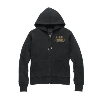 Harley-Davidson Damen Pullover Special Zip Front Hoodie Schwarz
