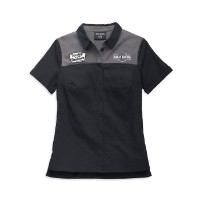 Harley-Davidson Damen Hemd Modern Mechanic Colorblock Schwarz