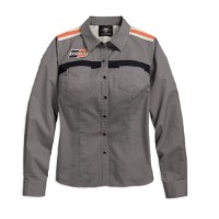Harley-Davidson Damen Hemd Screamin Eagle Grau 96304-18VW