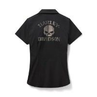 Harley-Davidson Willie G Bling Garage Shirt für Damen - Harley Black 96348-26VW 