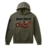 Harley-Davidson Hoodie Knock Your Pants Off Fleece grün 96382-26VM
