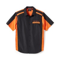 H-D TECH Quick Dry Shirt - Colorblock-Design – Harley Black und Harley Orange / 96384-25VM