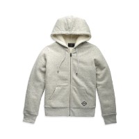 Harley-Davidson Damen Hoodie Road Home Sherpa Lined Grau
