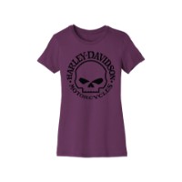 Harley-Davidson Damen T-Shirt Forever Skull Graphic Willie G. Skull Lila