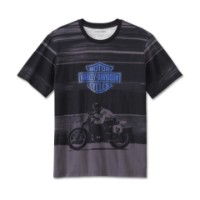 Harley-Davidson T-Shirt Herren Bar & Shield Blau/Grau