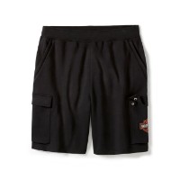 Essential Fleece-Cargo-Shorts - Harley Black / 96474-25VM