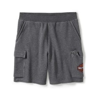Essential Fleece-Cargo-Shorts - Charcoal Grey Heather / 96475-25VM