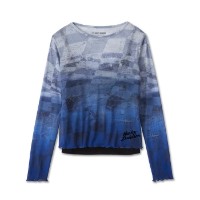 Harley-Davdison Cool Blue Mesh Top für Damen 96503-24VW