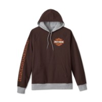 Harley-Davidson Hoodie Reversible Spirit of Freedom Heather Grau Java Braun Wendepullover 96527-24VM 
