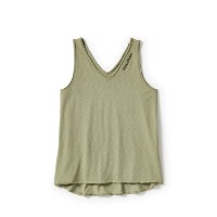 Women's Essential V Drapey Tank - Oil Green / 96537-25VW