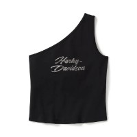 Damen Essential Bling One-Shoulder-Top / 96538-25VW