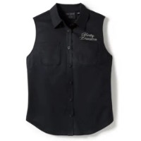 Harley-Davidson Damen Shirt ärmellos Essential Bling schwarz / 96553-25vw