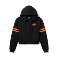 Harley-Davidson Essential Full Zip Hoodie für Damen - Harley Black 96575-26VW