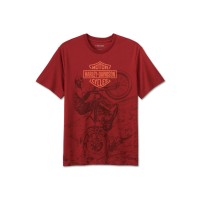 Harley-Davidson T-Shirt Freedom Machine Performance Rot