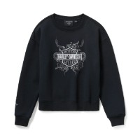Harley-Davidson  Serpent Rose Bling Fleece Sweatshirt 96821-25VW