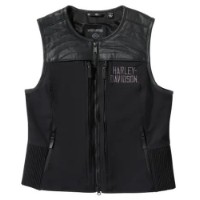 Harley-Davidson Damen Weste Long Haul Utility schwarz 97201-25vw
