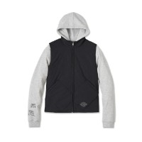 Harley-Davidson Damen Jacke 3-in-1 Rosebud schwarz/grau