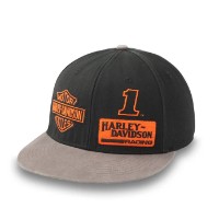 The Grid Fitted Cap - Harley Black