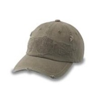 Flying Lap Distressed Stretch-Fit Cap - Grape Leaf