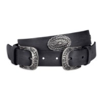 Harley-Davidson Damen Gürtel Double Buckle Schwarz